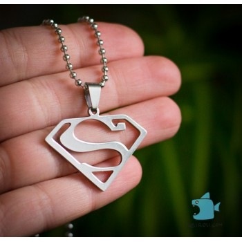 Кулон "Superman". Нержавеющая сталь 